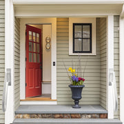 U-Shaped Exterior Handrail for Outdoor Steps - Matte Black - Living Caring
