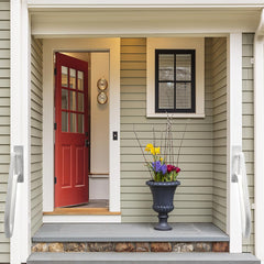U-Shaped Exterior Handrail for Outdoor Steps - Matte Black - Living Caring
