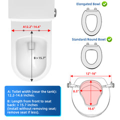 Raised Toilet Seat with Cover