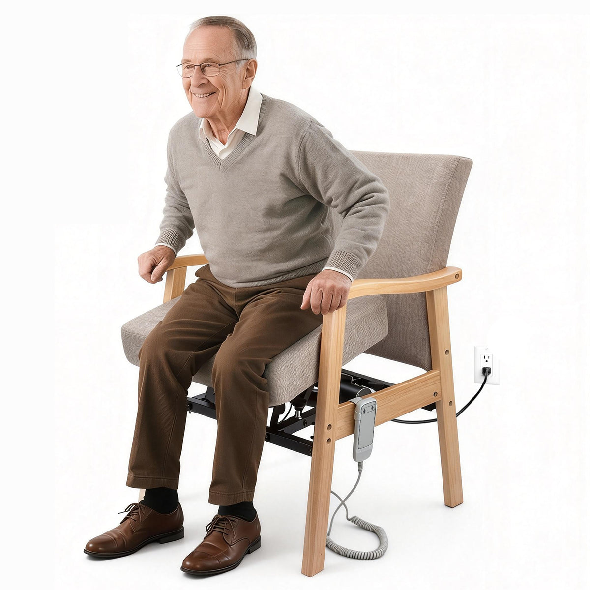 Wooden Power Heavy Duty Lift Chair for Seniors