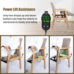 Wooden Power Extra Wide Heavy Duty Lift Chair for Seniors